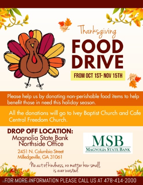 food drive flyer